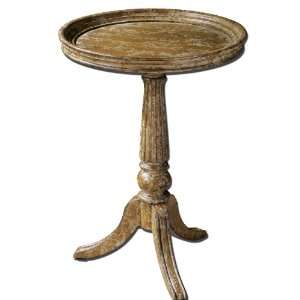Uttermost 24.5 Rylance, Accent Table Almond Stained, Distressed Birch 