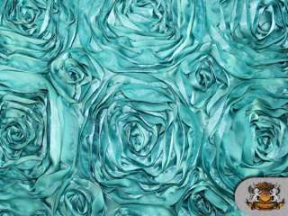 ROSETTE SATIN FABRIC JADE GREEN / 54 WIDE / SOLD BY THE YARD  