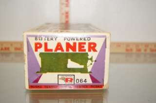 1950S T.N. ROSKO PLANER BATTERY OPERATED WITH ORIGINAL BOX #064 WORKS 