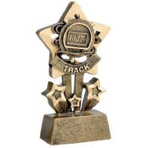  Track Trophies   4 1/2 inches Resin Star Track Award 