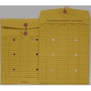   Inter Department Envelope,5 Column,10x13,100/Box,Brown: Office