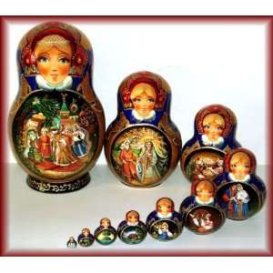  Russian Nesting Wooden Dolls Matryoshka Tsar Saltan 