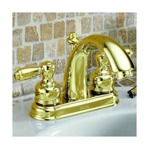 : Delta Faucet 2583 PBLHP/H25PB C Spout 4 Centerset Bathroom Faucet 