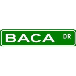  BACA Street Sign ~ Family Lastname Sign ~ Gameroom 