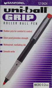 Uniball Grip Rollerball Micro Red 60706  