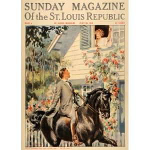  1912 Cover Sunday Magazine St. Louis Republic Romantic 