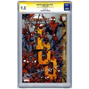   Spider Man #100 Signed by Mark Bagley CGC Signature 9.8 Toys & Games