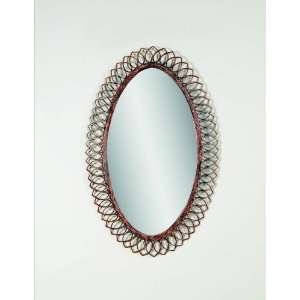  Oval Mirror by Bassett Mirror Company   Antique Bronze 
