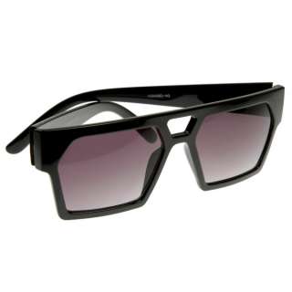 Designer Inspired Triangular Geometric Flat Top Aviator Sunglasses 