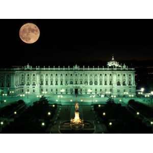  Royal Palace and Plaza de Oriente, Madrid, Spain Stretched 