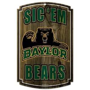  Baylor Bears Wood Sign