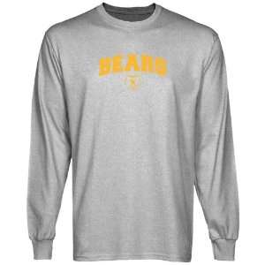  Baylor Bears Ash Logo Arch Long Sleeve T shirt  Sports 