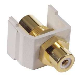 HUBBELL PREMISE WIRING SFRCWFF F/F Coupler,RCA PT,White 