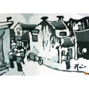   Vietnamese Embroidery   19 x 14 Old Street   EBB194