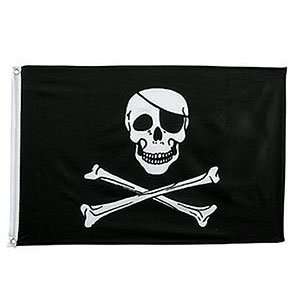  Pro Pad 6 by 9 Jolly Roger Motorcycle Flag: Automotive