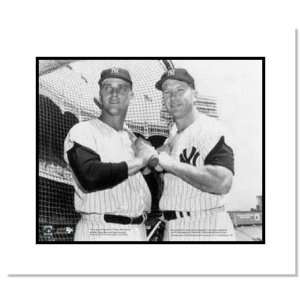 Mickey Mantle and Roger Maris New York Yankees MLB Double Matted 8x10 