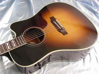 2010 Gibson Hummingbird Pro Cutaway Acoustic Electric Guitar Sunburst 