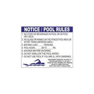  Florida Pool Rules Sign 3017Wa3024E