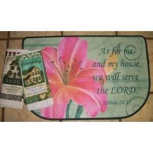  Bible Scripture Rug AS FOR ME AND MY HOUSE WE WILL SERVE 
