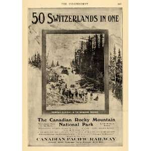 1908 Ad Canadian Pacific Railway Rocky Mountain Park   Original Print 