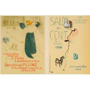 1918 Toulouse Lautrec Elles Bonnard Salon Cent Print 