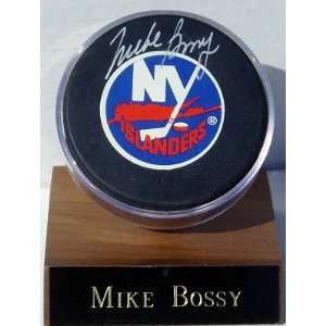  MIKE BOSSY Autographed Puck with Holder and COA Sports 