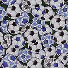 Yard Quilt Cotton Fabric  RJR Dan Morris Sew Sporty Soccer Balls 