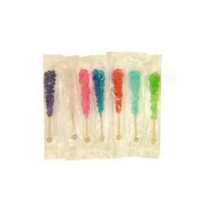 Rock Candy Crystal Sticks   Assorted, Wrapped, 120 count  