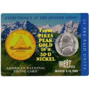   Denver Coin Show (Pikes Peak Gold Coin) 03/95 JUMBO 