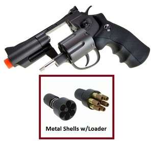   CO2 Gas Airsoft Magnum Revolvers Pistols wg 708bb metal Shells  
