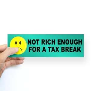  TAX BREAK Republican Bumper Sticker by  Arts 