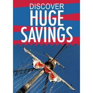  Discover Huge Savings Columbus Day Sign