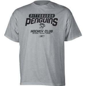  Pittsburgh Penguins  Grey  Hockey Club T Shirt: Sports 