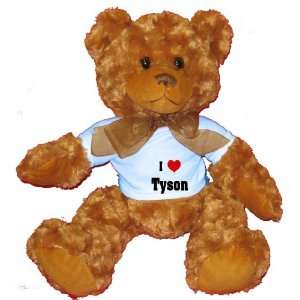  I Love/Heart Tyson Plush Teddy Bear with BLUE T Shirt 