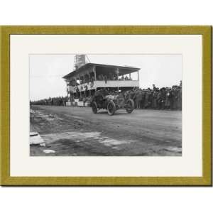   /Matted Print 17x23, Vanderbilt Automobile Race Track