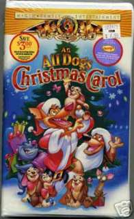 An All Dogs Christmas Carol NEW VHS Ernest Borgnine  