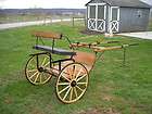   Handcrafted Pony Horse Cob Jog Cart Wood Wheels Custom Made Free Ship