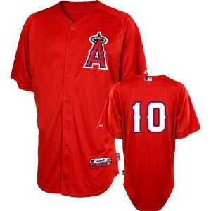  Vernon Wells Jersey: Adult Majestic Scarlet Authentic Cool 