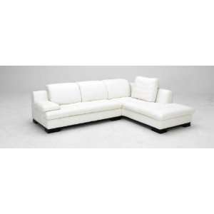  Vig Furniture 1052   White Full Top Grain Leather 
