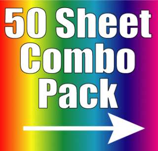 50 Sheet COMBO Laminator Pouches LAMINATING SUPPLIES  
