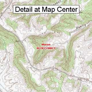  USGS Topographic Quadrangle Map   Marion, Kentucky (Folded 