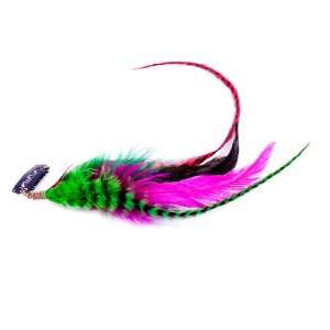  Jingle Bell Style Feather Extension Hair Clip: Beauty