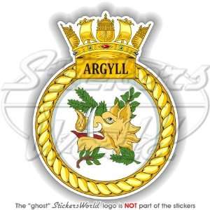 HMS ARGYLL Badge, Emblem British Royal Navy Frigate 4 (100mm) Vinyl 