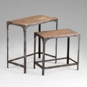  Cyan Design 04866 Winslow Nesting Table in Raw Iron 