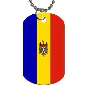  Moldova Flag Dog Tag 