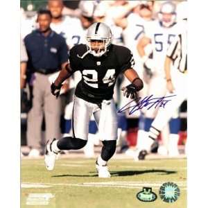  Autographed Charles Woodson Picture   (Oakland 