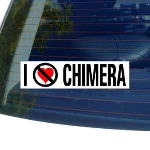  I Hate Anti CHIMERA   Window Bumper Sticker: Automotive