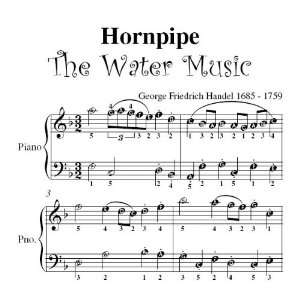  Hornpipe Water Music Handel Easy Piano Sheet Music: George 
