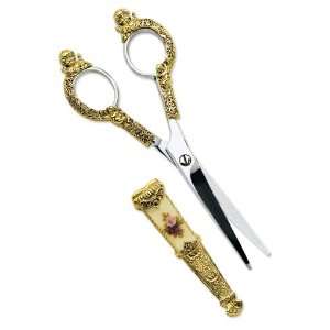    tone 2.5in Blade Floral Manor House Scissors/Mixed Metal: Jewelry