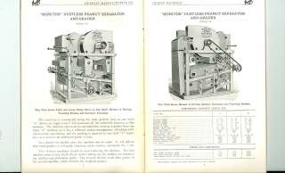 EARLY HUNTLEY Catalog MONITOR PEANUT CLEANING MACHINERY  